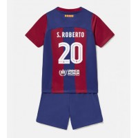 Echipament fotbal Barcelona Sergi Roberto #20 Tricou Acasa 2023-24 pentru copii maneca scurta (+ Pantaloni scurti)